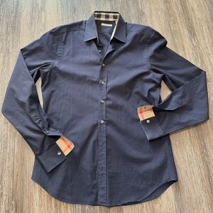 Burberry Brit Button Down Medium Midnight / Navy Blue